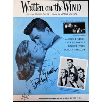 Lauren Bacall Signed Written On The Wind Sheet Music JSA Authenticated