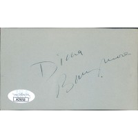 Diana Barrymore Actress Signed 3x5 Index Card JSA Authenticated