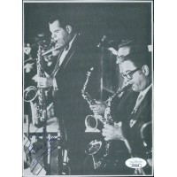Tex Beneke Saxophonist Bandleader Signed 6x8 Cut Page JSA Authenticated