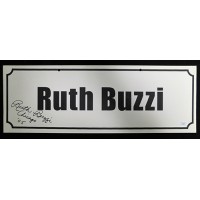 Ruth Buzzi Signed 7x20 Name Plate Convention Sign JSA Authenticated