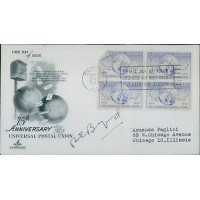 Richard E. Byrd Admiral Signed First Day Issue Cover FDC JSA Authenticated