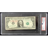 Billy Carter Farmer Businessman Signed One Dollar Bill Currency PSA Authentic