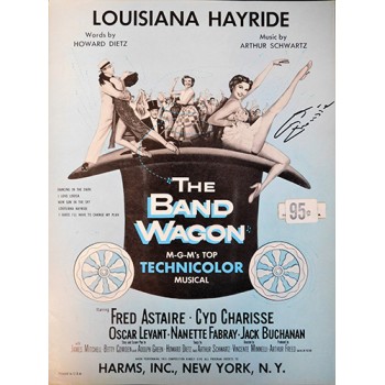 Cyd Charisse Signed Louisiana Hayride Sheet Music JSA Authenticated