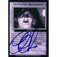 Claudia Christian Signed Babylon 5 Defector Revealed Promo Card JSA Authentic
