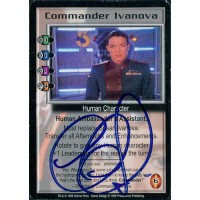 Claudia Christian Signed Babylon 5 Commander Ivanova Card JSA Authenticated