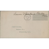 Frances Cleveland First Lady Signed Envelope JSA Authenticated