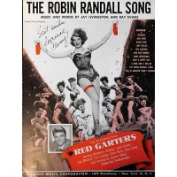 Rosemary Clooney Signed The Robin Randall Song Sheet Music JSA Authenticated