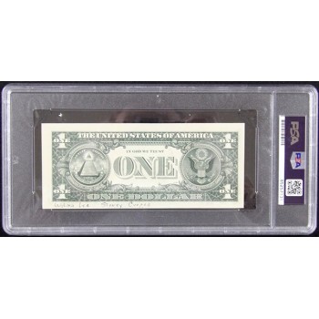 Wilma Lee And Stoney Cooper Signed One Dollar Bill Currency PSA Authenticated