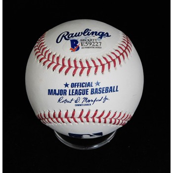 Mary Costa Voice of Sleeping Beauty Disney Signed MLB Baseball BAS Authenticated
