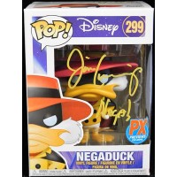 Jim Cummings Signed Disney Negaduck Funko Pop 299 Beckett Authenticated