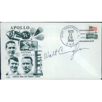 Walt Cunningham NASA Astronaut Signed Cachet Cover JSA Authenticated