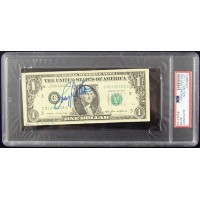 Lacy J. Dalton Country Singer Signed One Dollar Bill Currency PSA Authenticated