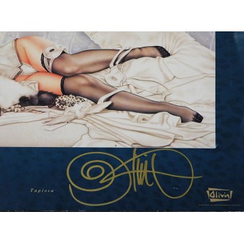 Olivia De Berardinis Signed Tapioca 16x20 Lithograph Art Poster JSA Authentic