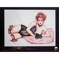 Olivia De Berardinis Signed Temptation 16x20 Lithograph Art Poster JSA Authenticated