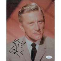 Kirk Douglas Actor Signed 8x10 Cut Magazine Page Photo JSA Authenticated