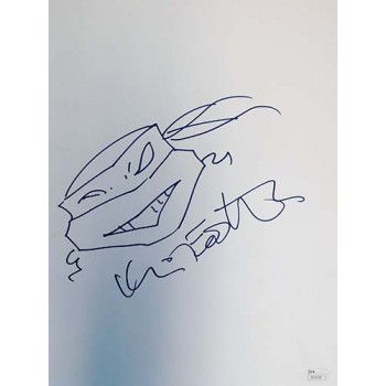 Kevin Eastman Teenage Mutant Ninja Turtles Signed 11x14 Sketch JSA Authenticated