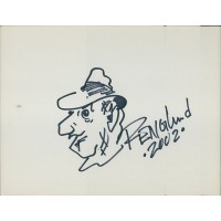 Robert Englund Actor Signed 8.5x11 Hand Drawn Sketch Cardstock JSA Authenticated Robert Englund Actor Signed 8.5x11 Hand Drawn Sketch Cardstock JSA Authenticated