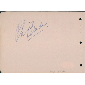Douglas Fairbanks Jr. and Phil Baker Signed 4.25x6 Album Page JSA Authenticated