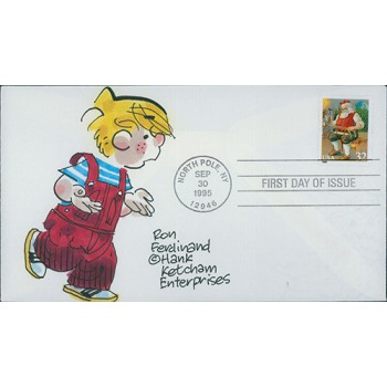 Ron Ferdinand Cartoonist Signed First Day Issue Cover FDC JSA Authenticated