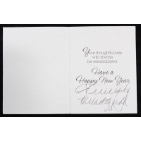 Ella Fitzgerald Jazz Singer Signed Thank You Card JSA Authenticated