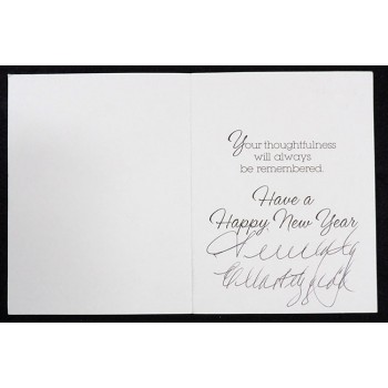 Ella Fitzgerald Jazz Singer Signed Thank You Card JSA Authenticated