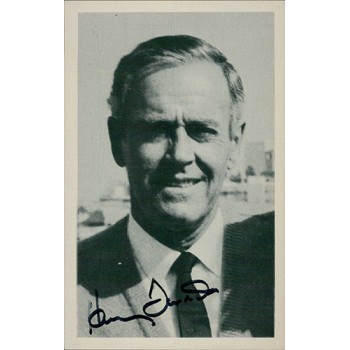 Henry Fonda Actor Signed 3.5x5.5 Postcard Photo JSA Authenticated