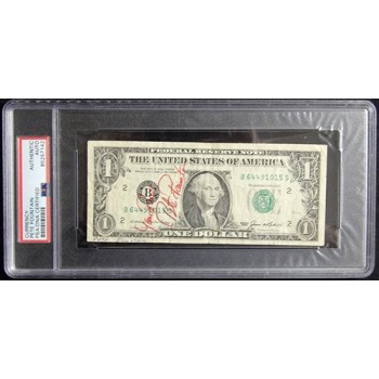 Pete Fountain Jazz Musician Signed One Dollar Bill Currency PSA Authenticated