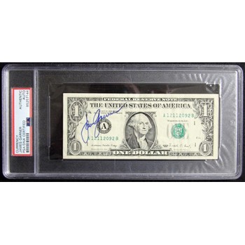 James Garner Actor Signed One Dollar Bill Currency PSA Authenticated