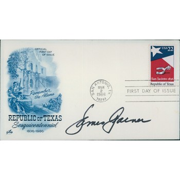 James Garner Actor Signed First Day Issue Cover FDC JSA Authenticated