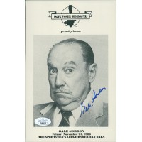 Gale Gordon Actor Signed 5.5x8.5 Broadcasters Promo Flyer JSA Authenticated