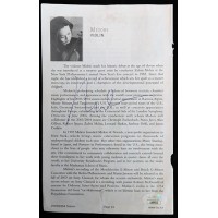 Midori Goto Violinist Signed 2003-04 Toronto Symphony Bio Page JSA Authenticated