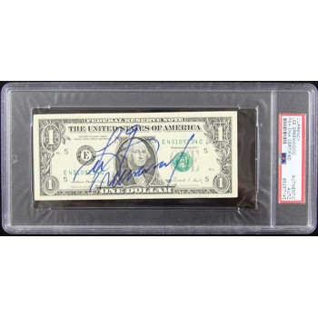 Lee Greenwood Country Singer Signed One Dollar Bill Currency PSA Authenticated