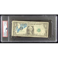 Tom T. Hall Country Singer Signed One Dollar Bill Currency PSA Authenticated