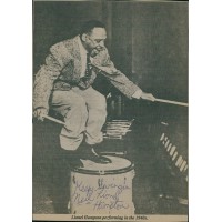 Lionel Hampton Big Band Musician Signed 5x6.5 Magazine Page Photo JSA Authentic