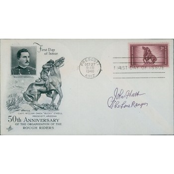 John Hart The Lone Ranger Signed First Day Issue Cover FDC JSA Authenticated