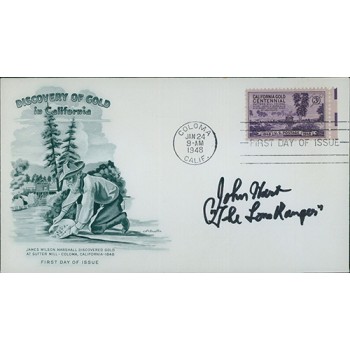 John Hart The Lone Ranger Signed First Day Issue Cover FDC JSA Authenticated