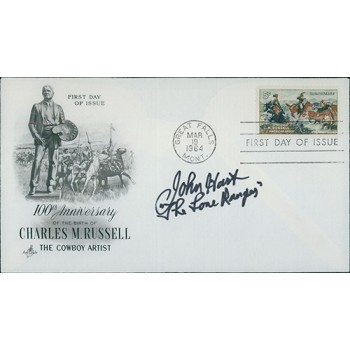 John Hart The Lone Ranger Signed First Day Issue Cover FDC JSA Authenticated