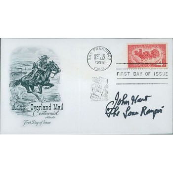 John Hart The Lone Ranger Signed First Day Issue Cover FDC JSA Authenticated