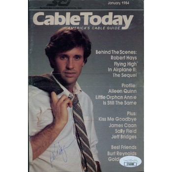 Robert Hays Actor Signed 5x7.5 Cut Magazine Page Photo JSA Authenticated