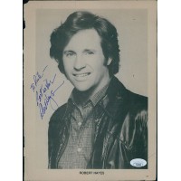 Robert Hays Actor Signed 8x10.5 Cut Magazine Page Photo JSA Authenticated Robert Hays Actor Signed 8x10.5 Cut Magazine Page Photo JSA Authenticated