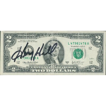 Henry Hill Goodfellas Mobster Signed Two Dollar Bill JSA Authenticated