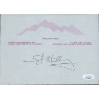 Sir Edmund Hillary 1st To Summit Everest Signed Himalayan Trust JSA Authentic