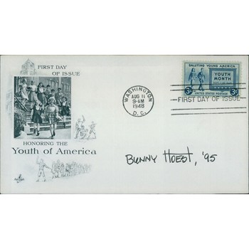 Bunny Hoest Lockhorns Cartoonist Signed First Day Issue Cover FDC JSA Authentic