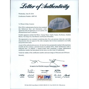 Hollywood Stars and Entertainers Signed Hat by 18 PSA Authenticated