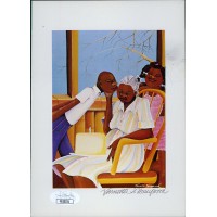 Varnette Honeywood Signed Birthday 5x7 Print JSA Authenticated