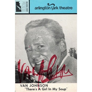 Van Johnson Signed There's A Girl In My Soup Theater Play Bill JSA Authenticated