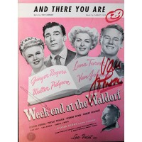 Van Johnson Signed And There You Are Sheet Music JSA Authenticated