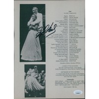 Howard Keel Actor Signed 8.25x11 Page Photo JSA Authenticated