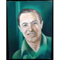 Gene Kelly Signed 12x16 One Of A Kind Hand Painted Canvas JSA Authenticated