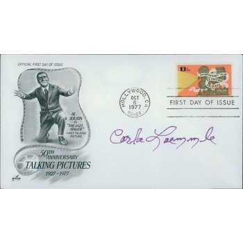 Carla Laemmle Actress Signed First Day Issue Cover FDC JSA Authenticated